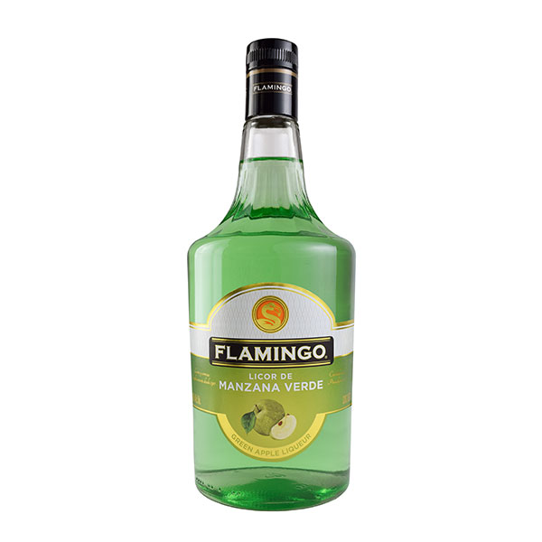 LICOR FLAMINGO MANZANA VERDE 1L