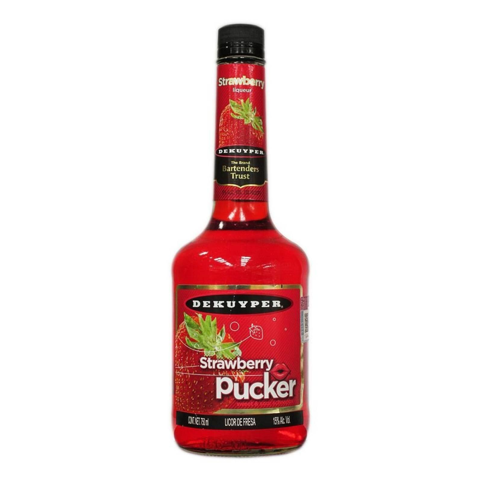 LICOR DEKUYPER STRAWBERRY 750ML