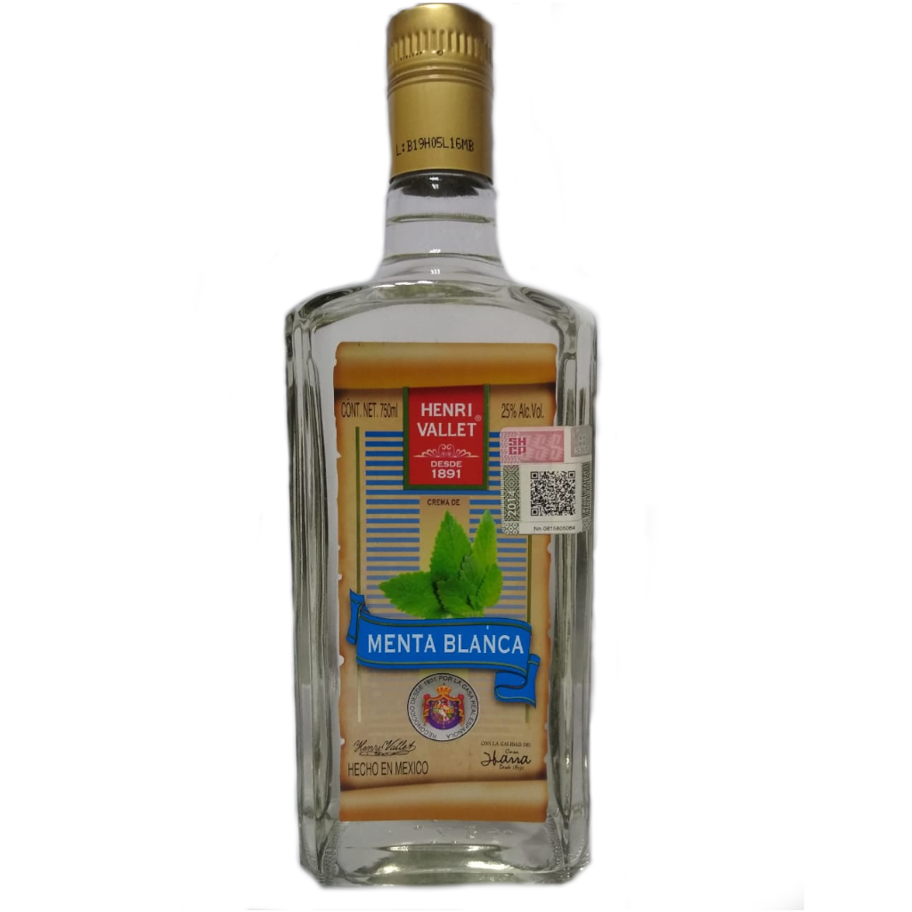 LICOR HENRI VALLET MENTA BLANCA 750ML