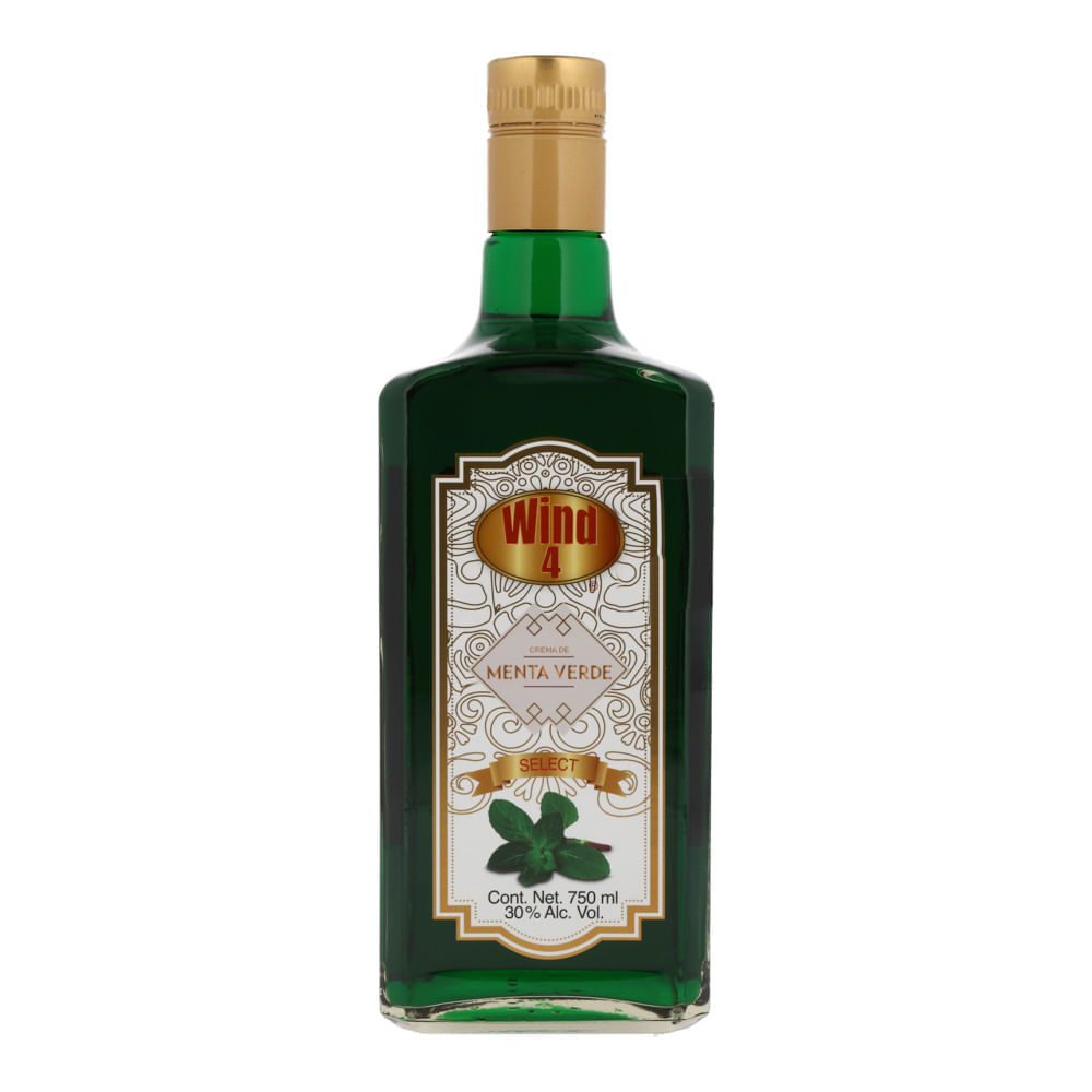 LICOR WIND 4 MENTA VERDE 750ML