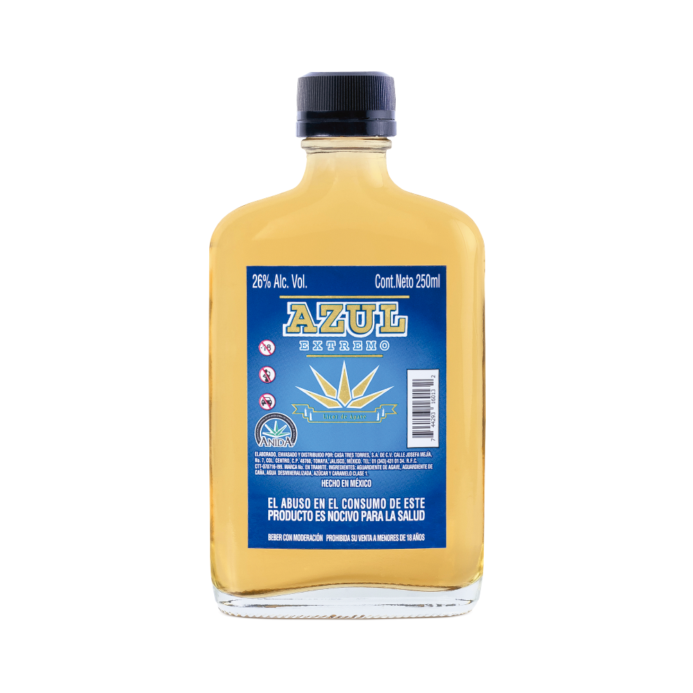 LICOR DE AGAVE AZUL EXTREMO REPOSADO 250ML