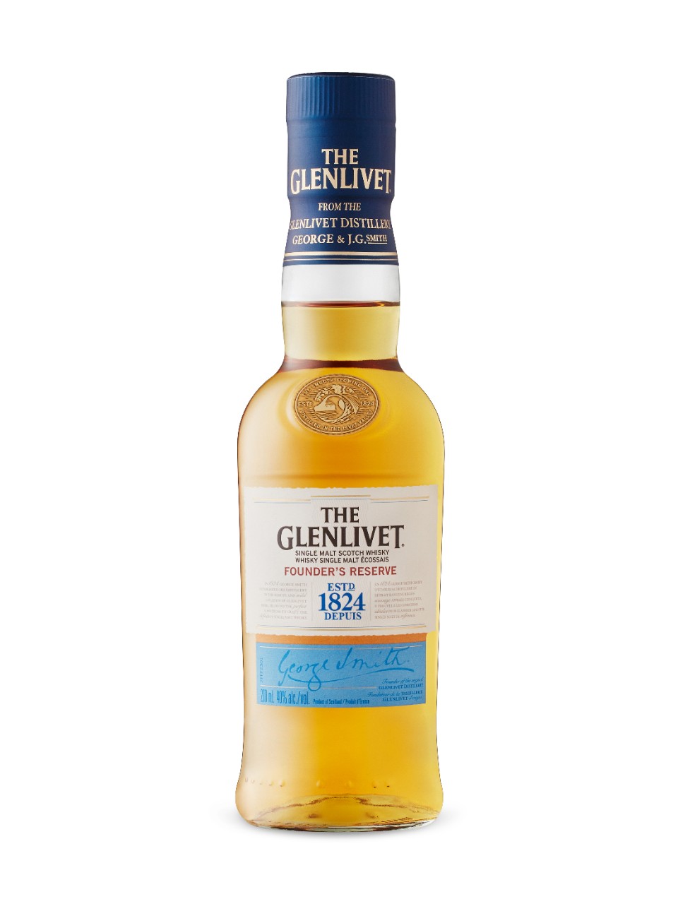 WHISKY GLENLIVET FOUNDERS RESERVE 200ML