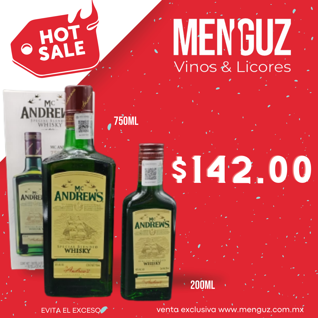 WHISKY MC ANDREWS 750ML