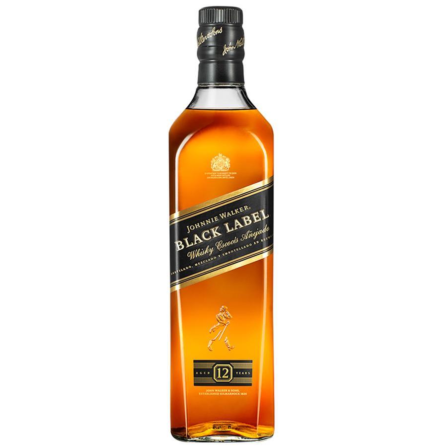WHISKY JHONNIE WALKER BLACK LABEL 1L