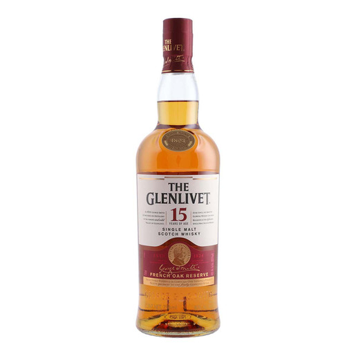 WHISKY GLENLIVET 15 AÑOS 750ML