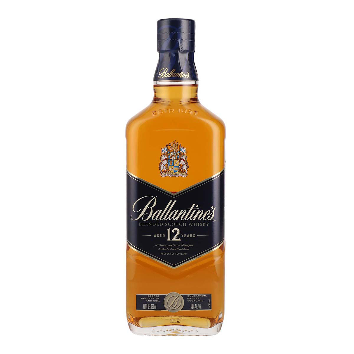 WHISKY BALLANTINES 12 AÑOS 750ML